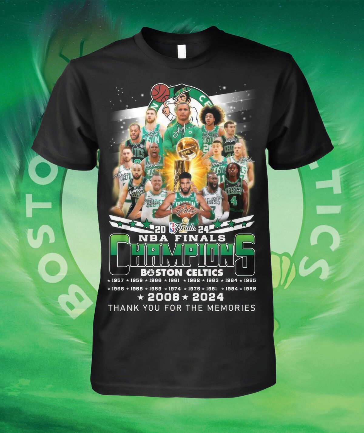 Boston Celtics 2023-24 NBA Champions T-shirt, Celebrate the Victory Sweatshirt, NBA Finals Hoodie