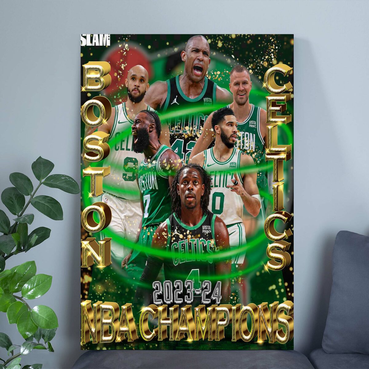 Boston Celtics 2023-24 NBA Champions Poster – Celebrate the Victory canvas