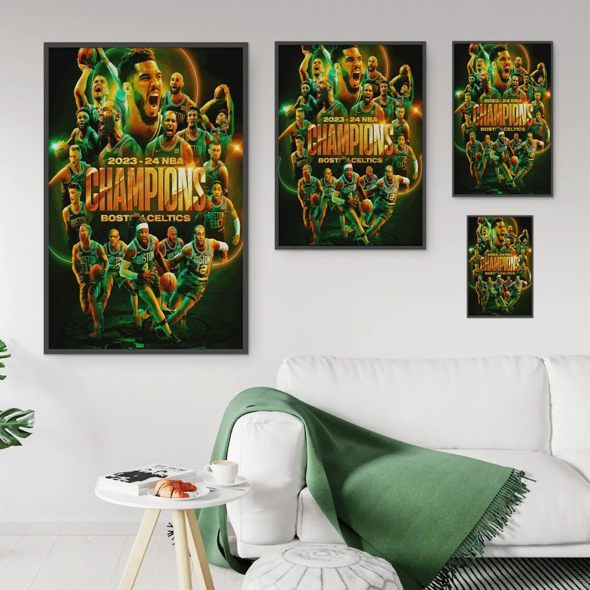 Boston Celtics 2023-24 NBA Champions Poster – Basketball team Canvas