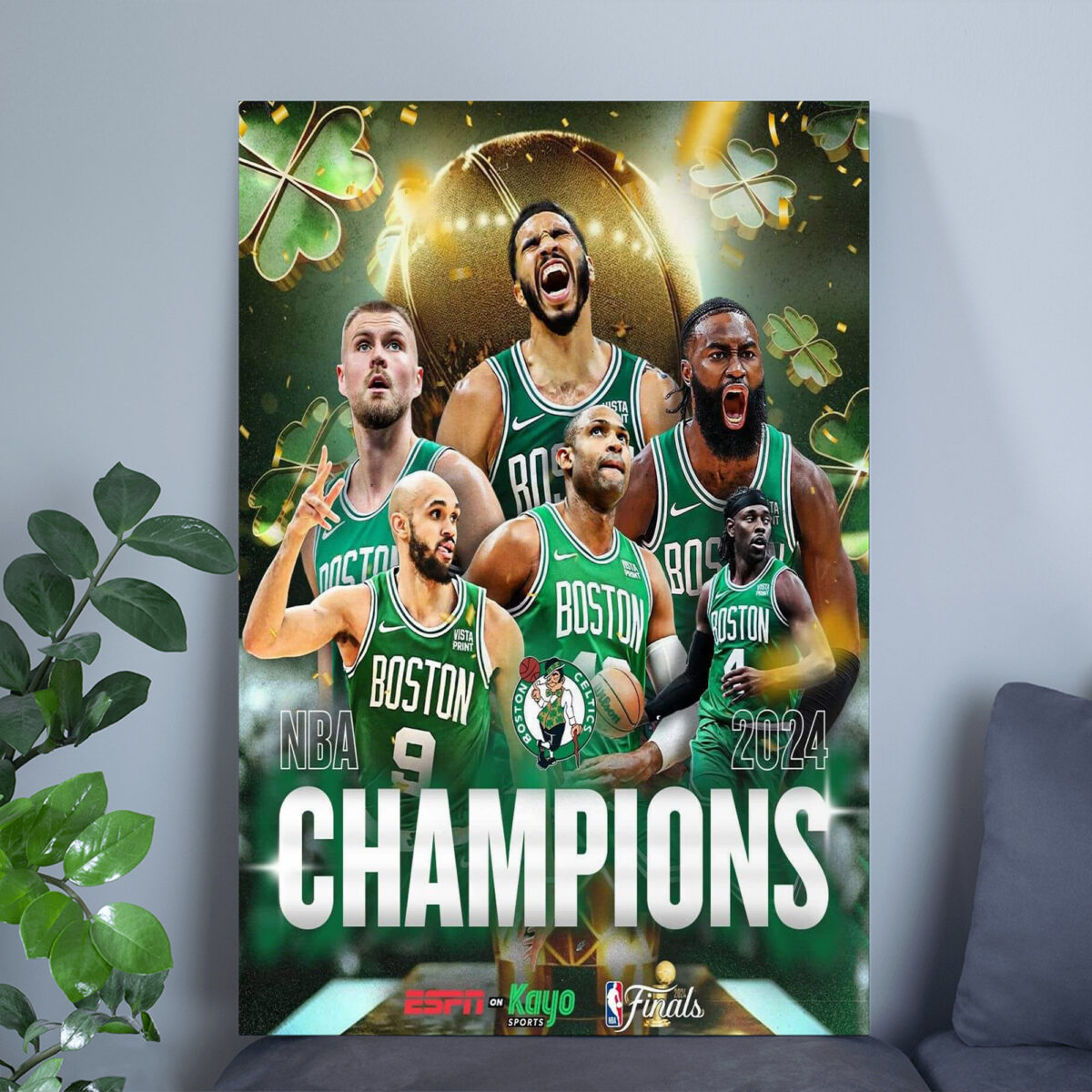 Boston Celtics 2024 NBA Champions Poster – Celebrate the Victory Canvas