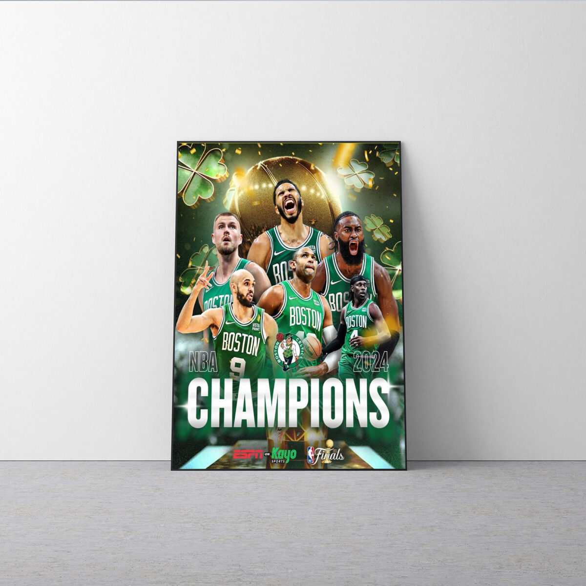 Boston Celtics 2024 NBA Champions Poster – Celebrate the Victory Canvas