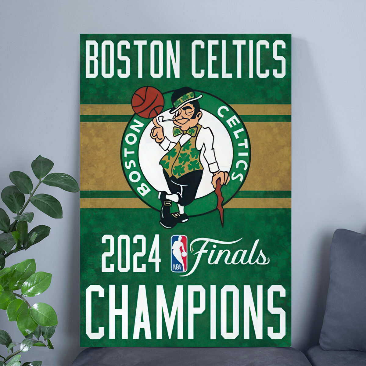 Boston Celtics 2024 NBA Champions Poster – NBA team Canvas