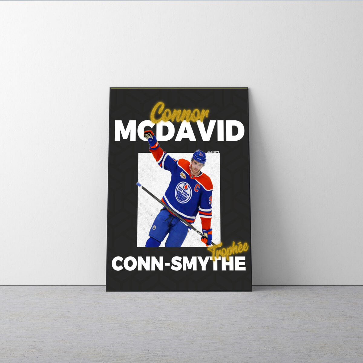 Celebrate Connor McDavid’s MVP Victory Poster - Conn Smythe Trophy Champions Canvas