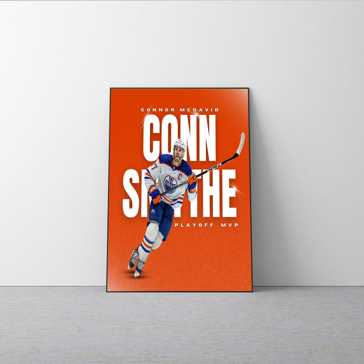 Connor McDavid Conn Smythe Trophy Champions Poster | Celebrate NHL MVP Canvas