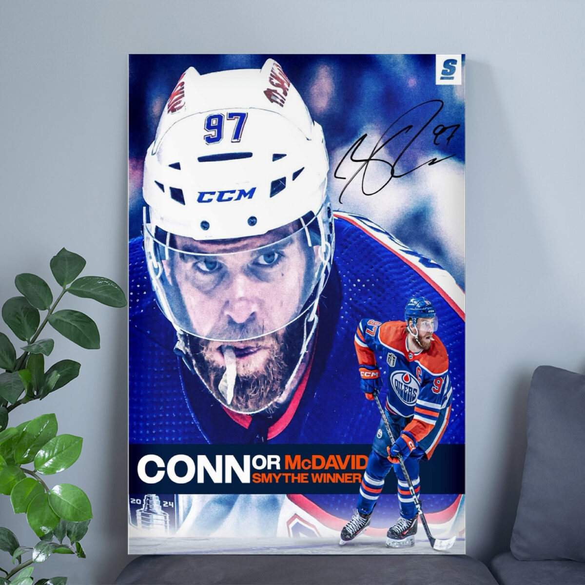 Connor McDavid Conn Smythe Trophy Champions Poster | Celebrate NHL MVP Canvas