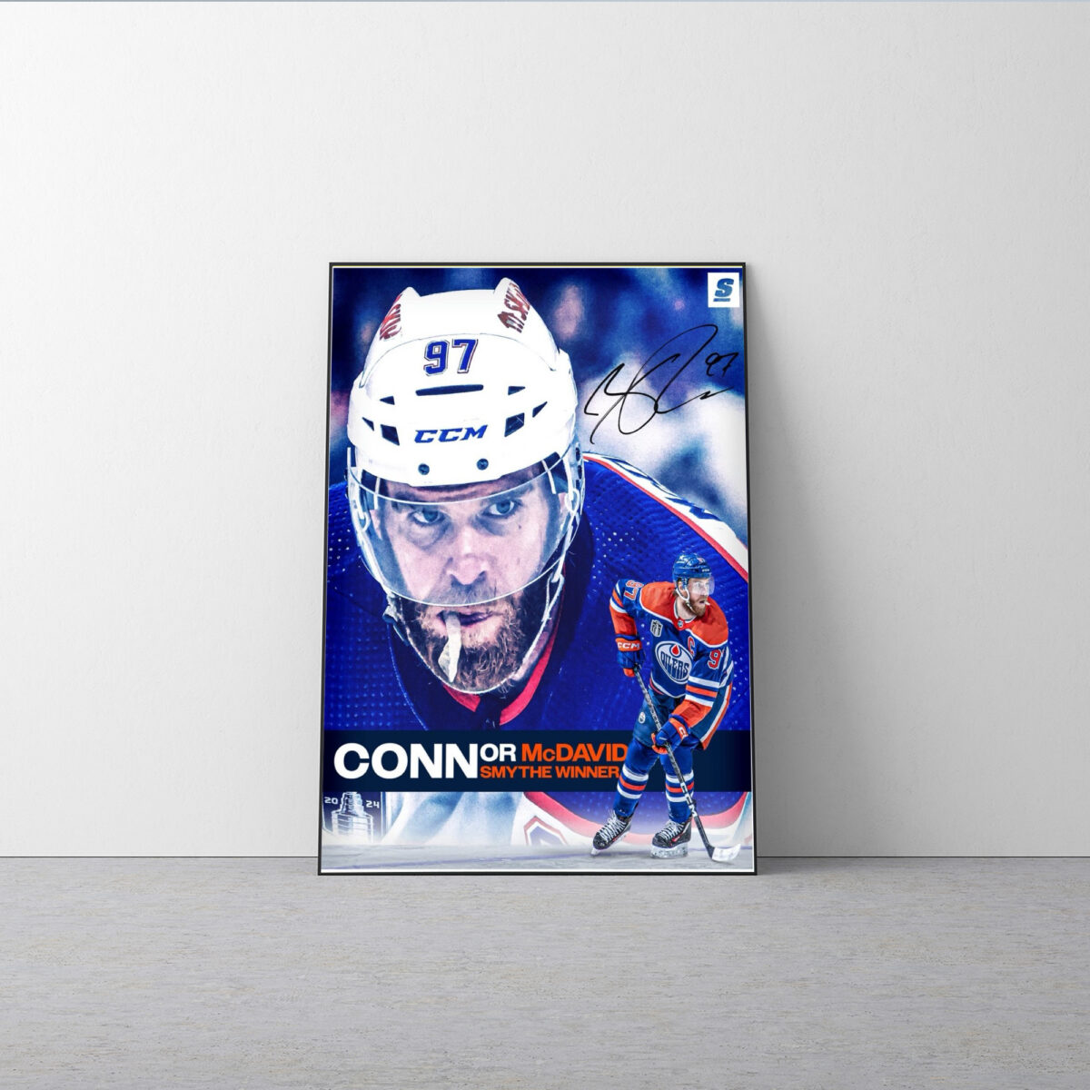 Connor McDavid Conn Smythe Trophy Champions Poster | Celebrate NHL MVP Canvas