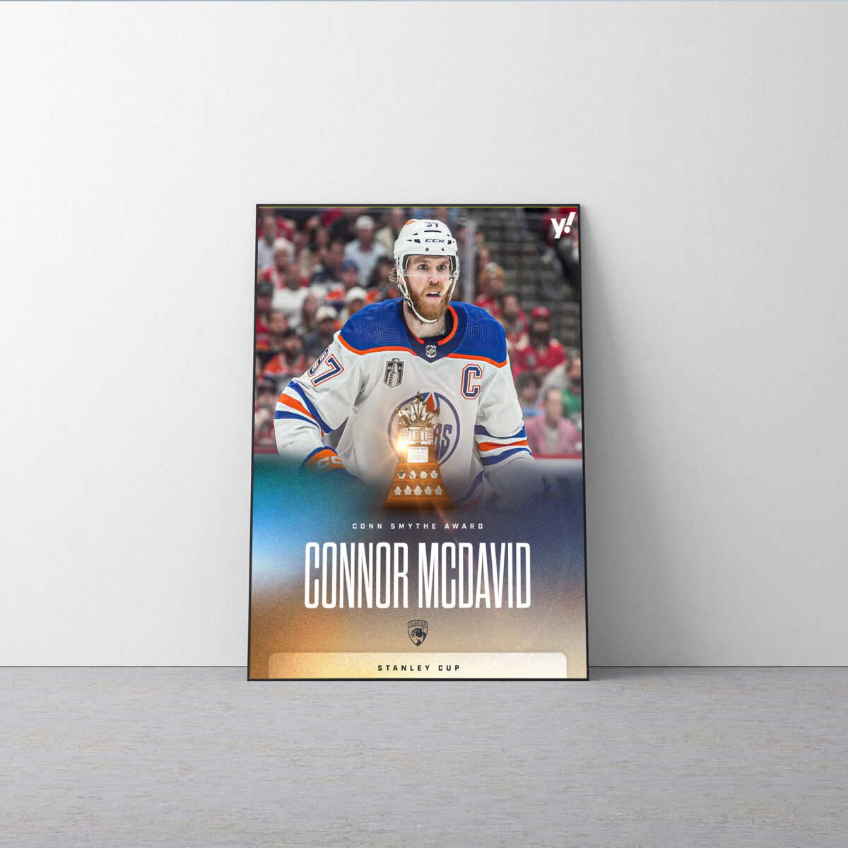 Connor McDavid Conn Smythe Trophy Champions Poster | Celebrate NHL MVP Canvas