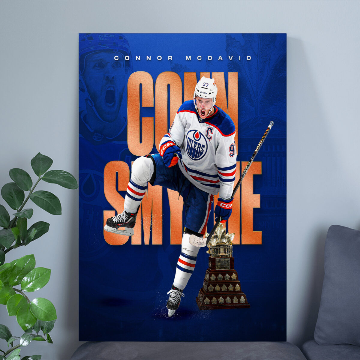 Connor McDavid is the 2024 Conn Smythe Trophy winner Poster - Connor McDavid's GENERATIONAL playoff Canvas