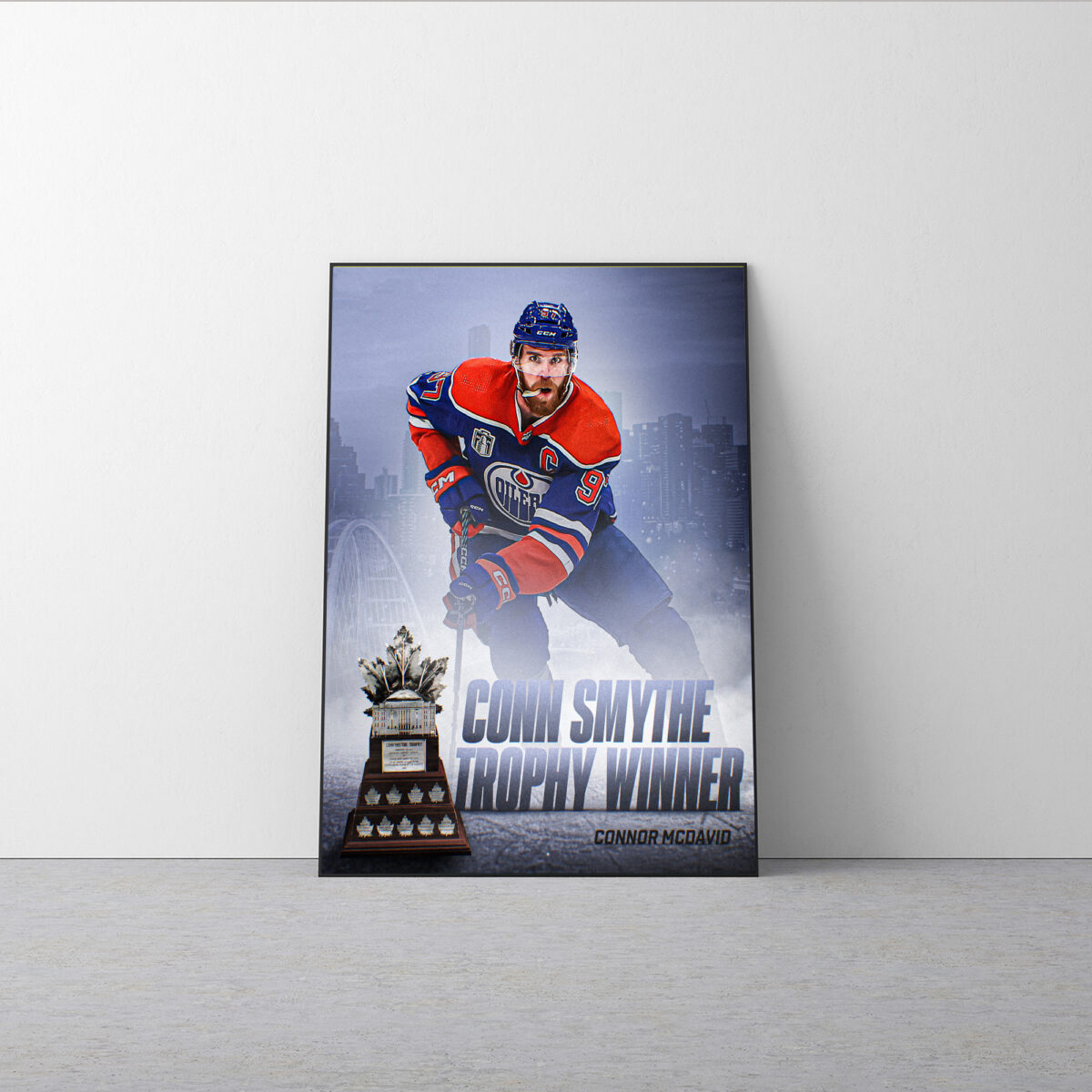 Connor McDavid is the 2024 Conn Smythe Trophy winner Poster - Connor McDavid's GENERATIONAL playoff Canvas