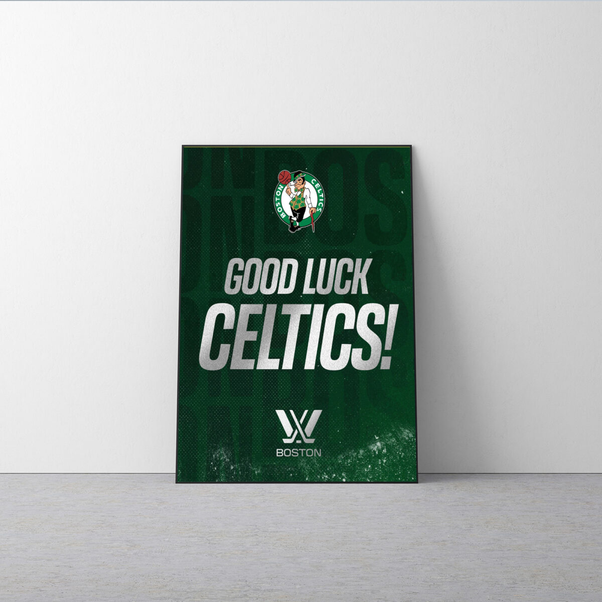 Goodluck Celtics Poster - Celebrate Boston Celtics Spirit Canvas