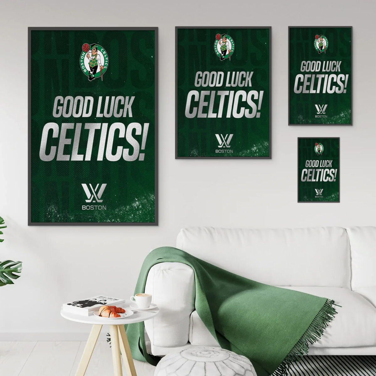 Goodluck Celtics Poster - Celebrate Boston Celtics Spirit Canvas