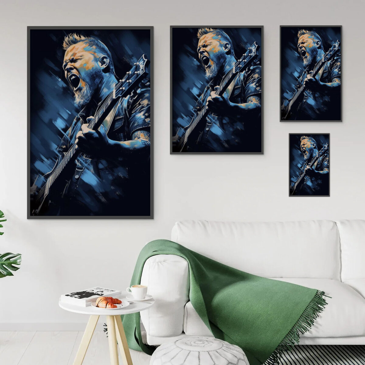 James Hetfield Poster - Iconic Rock Star Wall Art for Metallica Fans Canvas