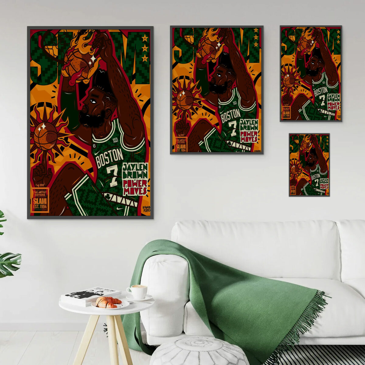 Jaylen Brown Poster - Boston Celtics Star Canvas