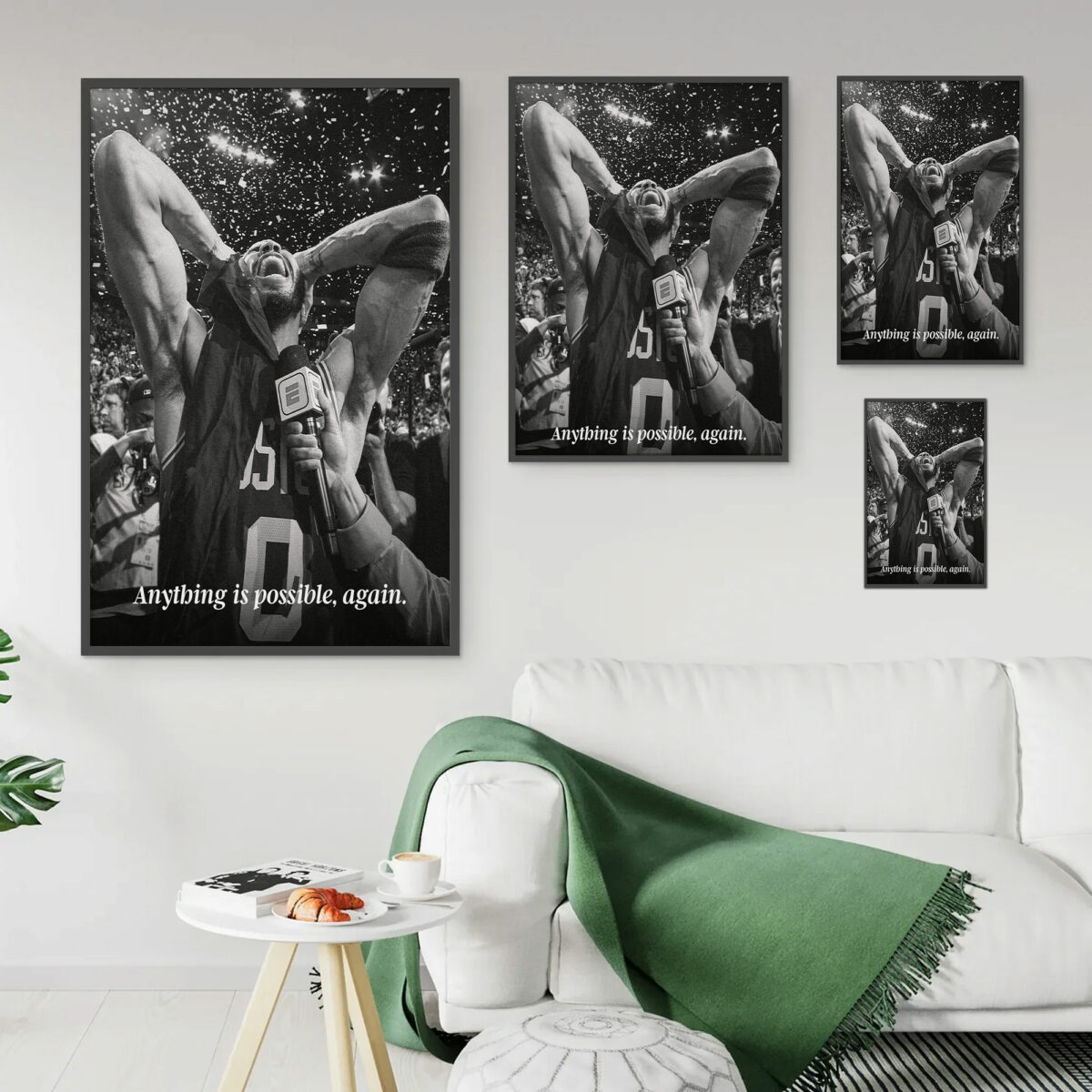 Anything Is Possible, Again Poster - Jayson Tatum Boston Celtics Star Canvas