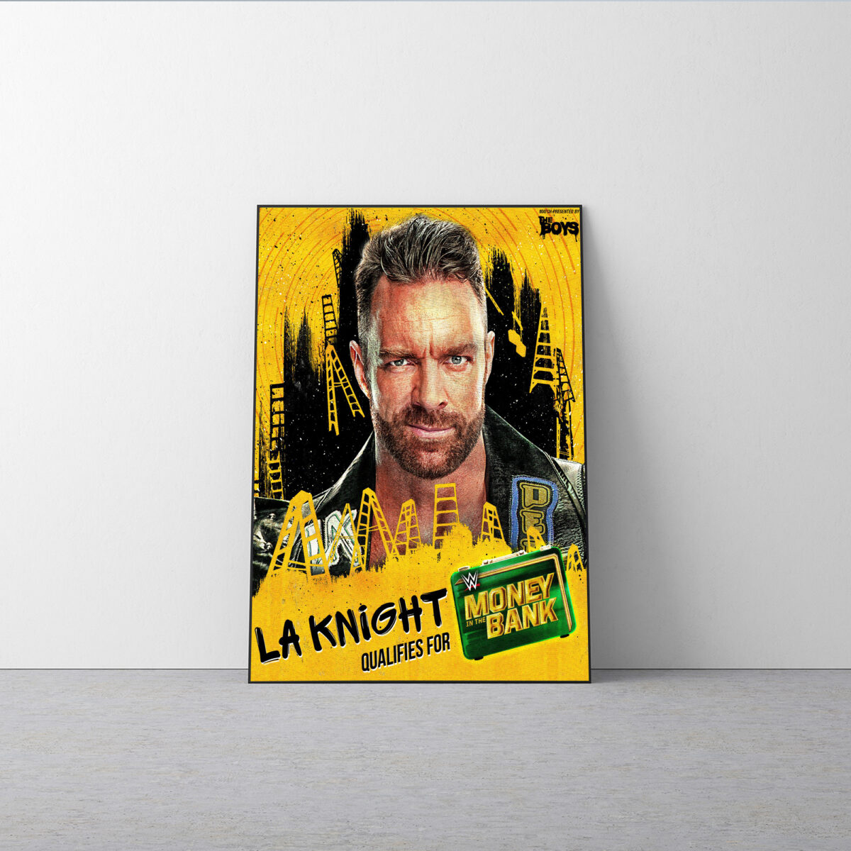 LA Knight’s Road to Victory Poster | Money in the Bank SmackDown Canvas