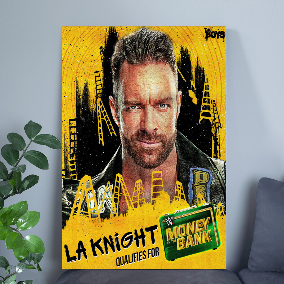 LA Knight’s Road to Victory Poster | Money in the Bank SmackDown Canvas