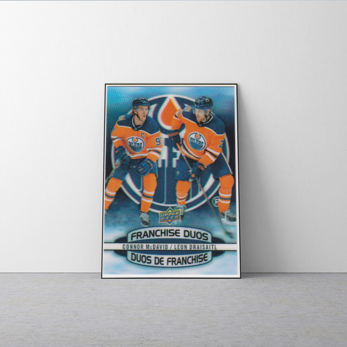 Leon Draisaitl & Connor McDavid Poster - NHL Star Canvas