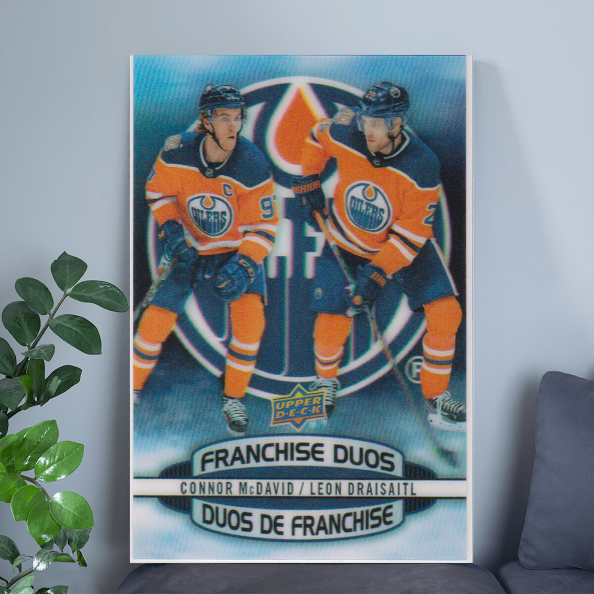 Leon Draisaitl & Connor McDavid Poster - NHL Star Canvas