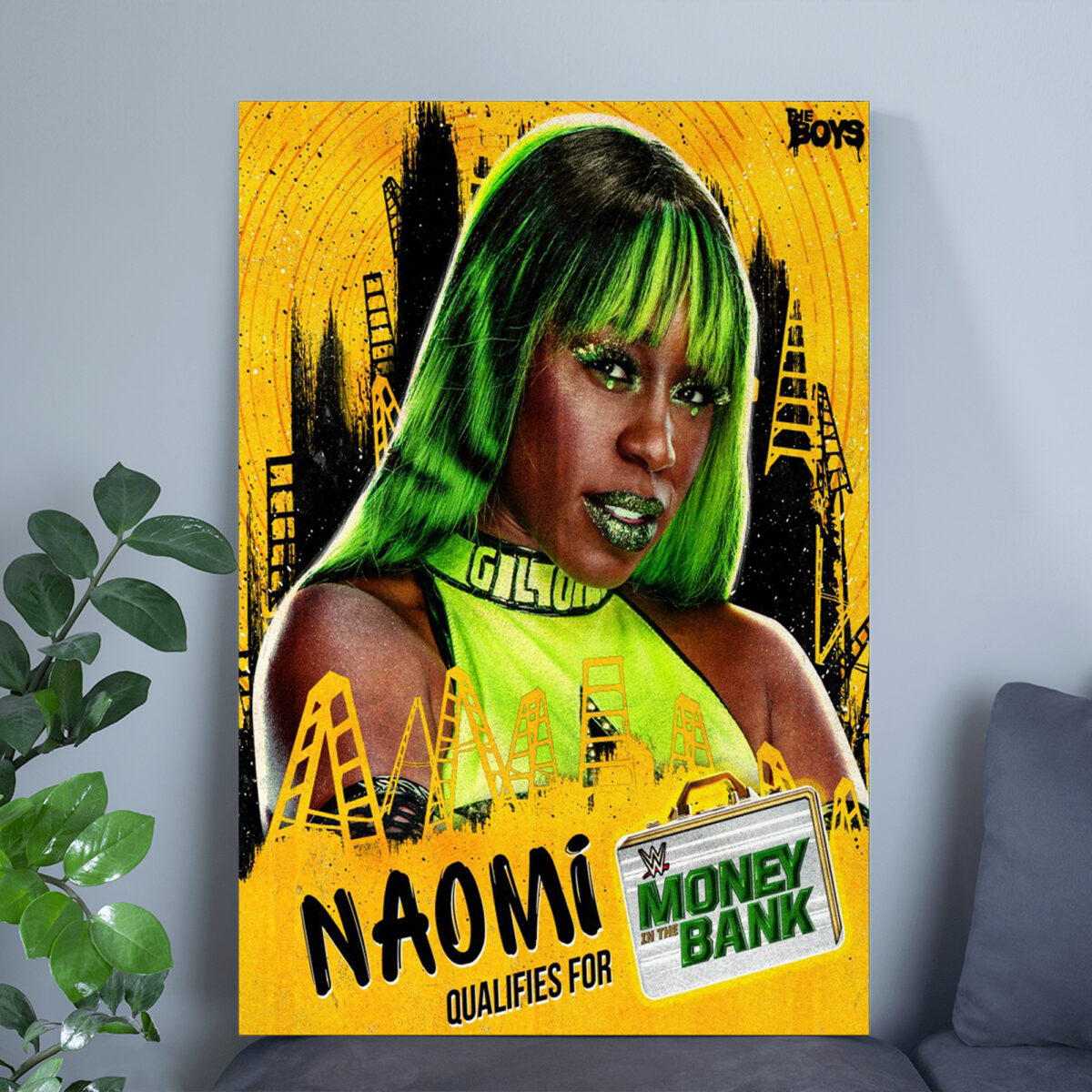 Naomi’s SmackDown Victory Poster | Celebrate Her Big Win Canvas