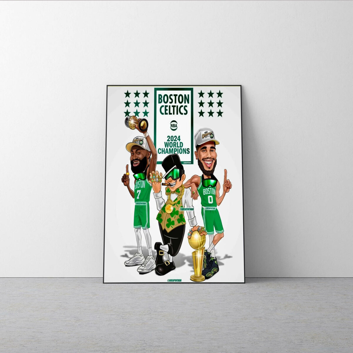 Boston Celtics 2024 NBA Champions Poster – Celebrate the Victory on Top of the NBA World once again Canvas