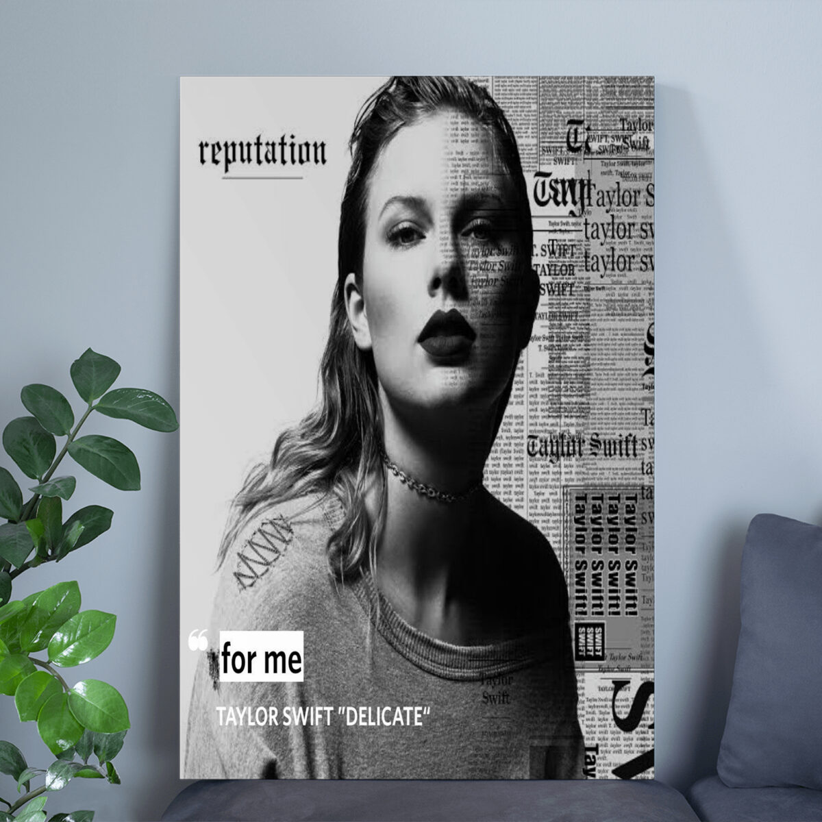 Exclusive Taylor Swift Interview Poster | 'Delicate' Insights Canvas