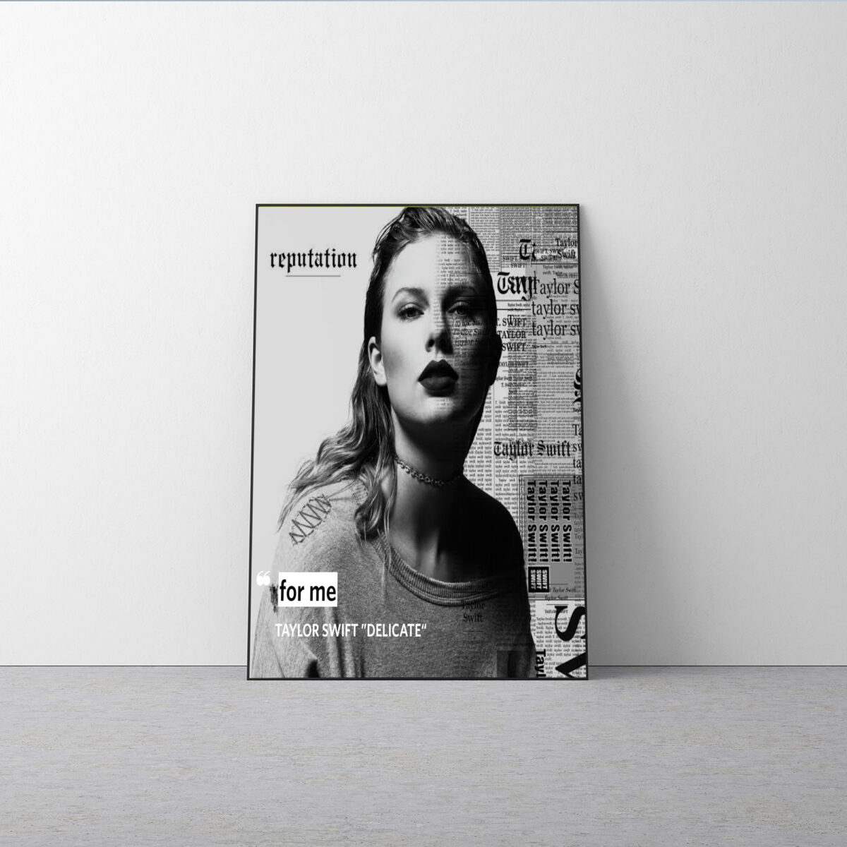 Exclusive Taylor Swift Interview Poster | 'Delicate' Insights Canvas