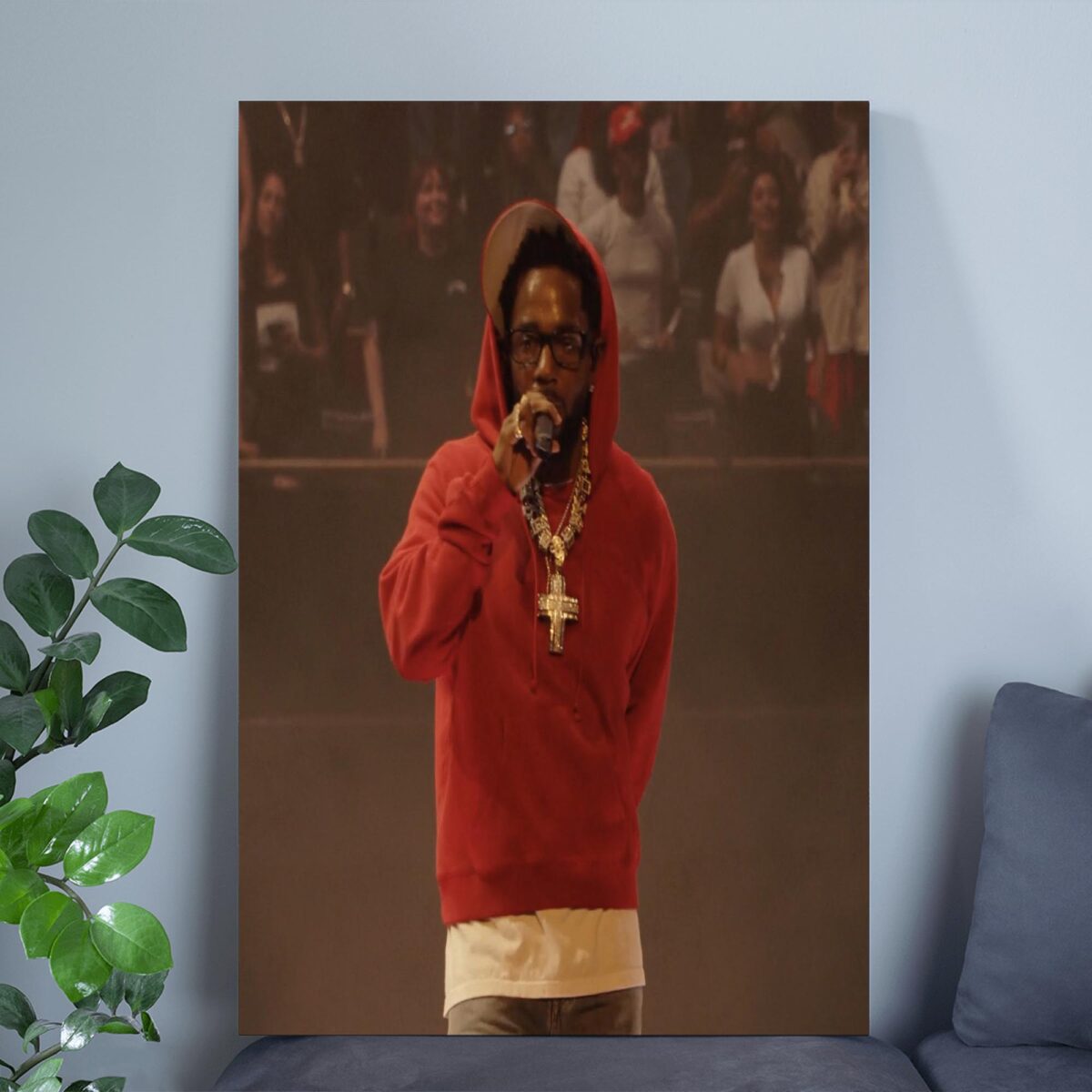 The Weekend Pulled Up to Kendrick Lamar’s 'Pop Out' Concert Poster, Canvas