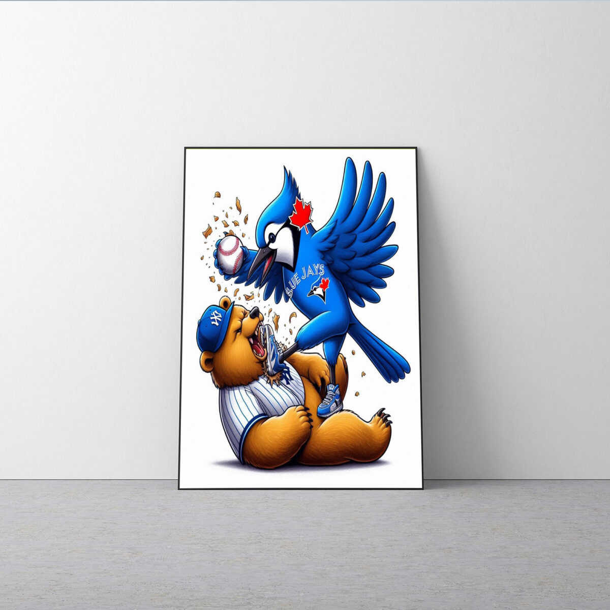 Toronto Blue Jays Defeated Yankees Poster | Celebrate the Unforgettable Win Canvas