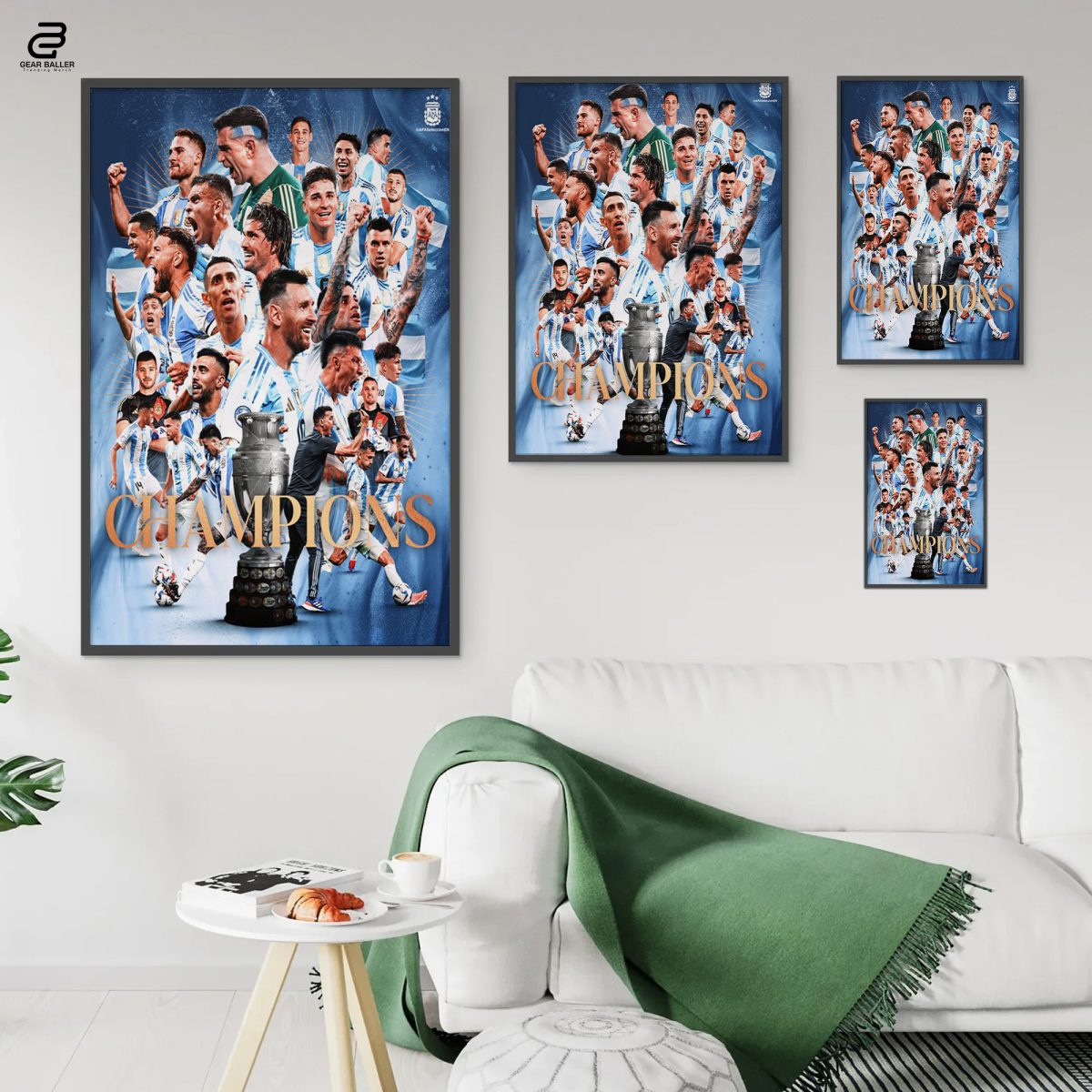 Celebrate Argentina Triumph Poster - Champions of Copa America Again Canvas