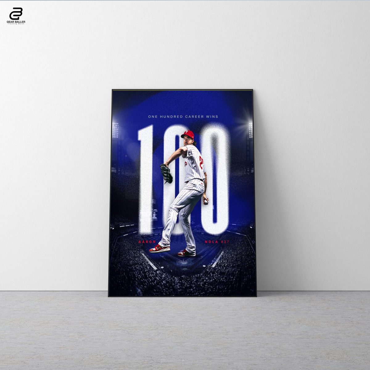 Celebrate Aaron Nola 100 Career Wins with This Exclusive Poster Canvas