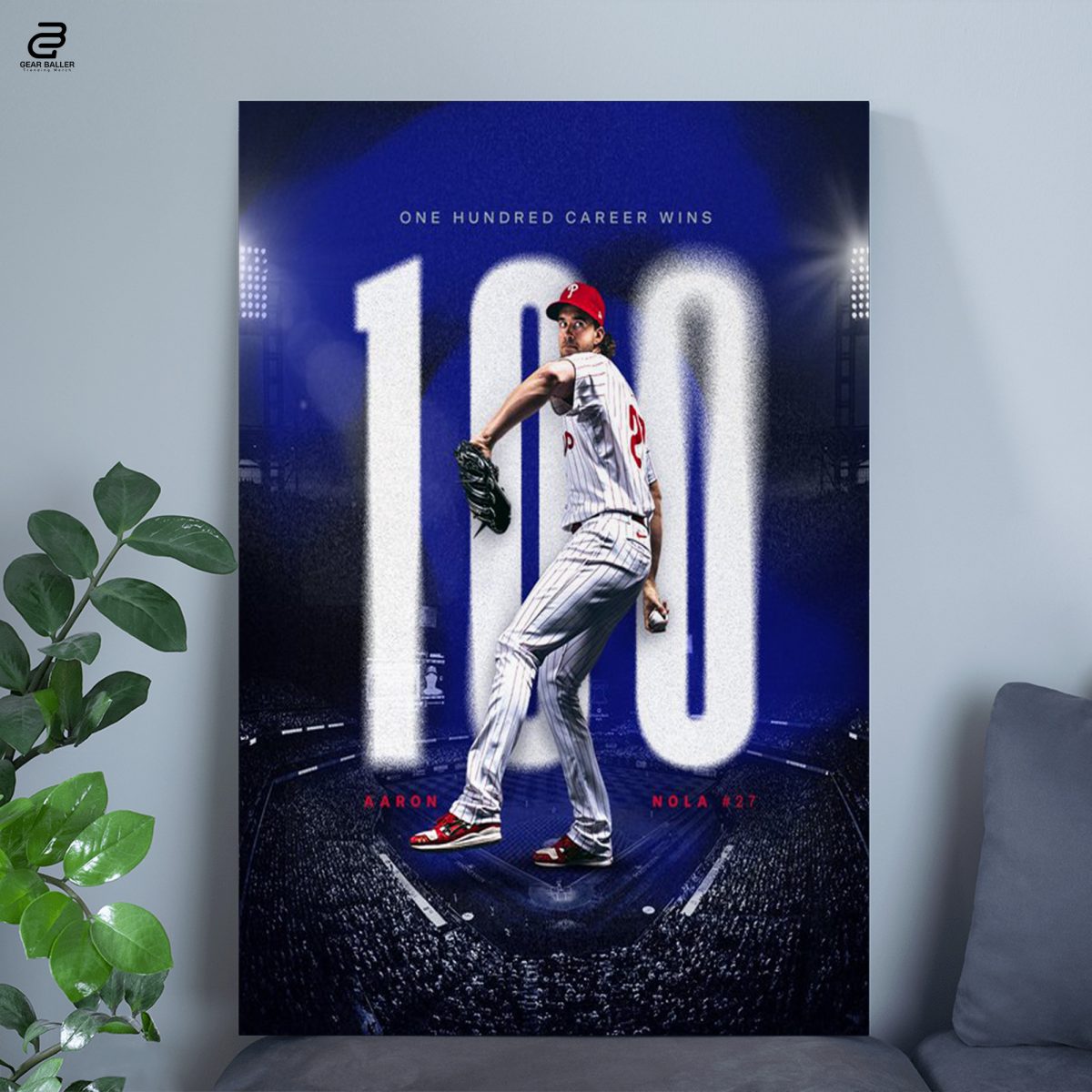 Celebrate Aaron Nola 100 Career Wins with This Exclusive Poster Canvas