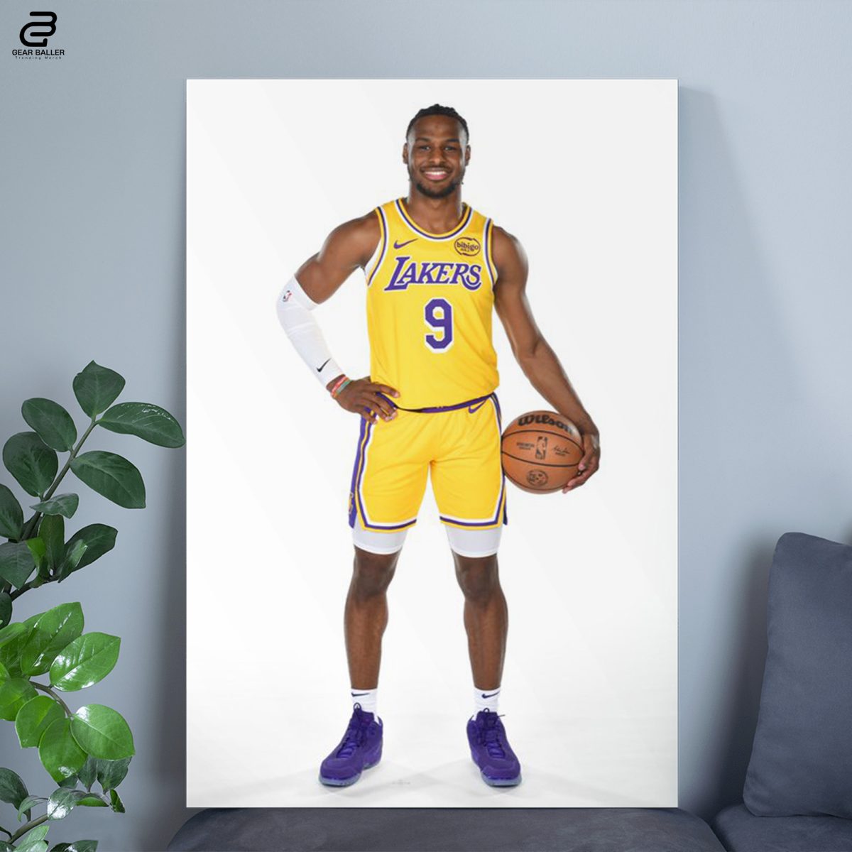 Celebrate Bronny James Joining the Lakers with This First Look Poster Canvas