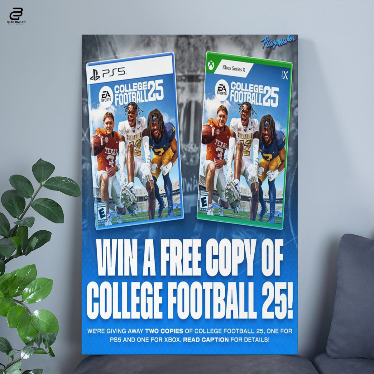 Don’t Miss Out | Win 2 Copies of College Football 25 in Our Poster Giveaway Canvas