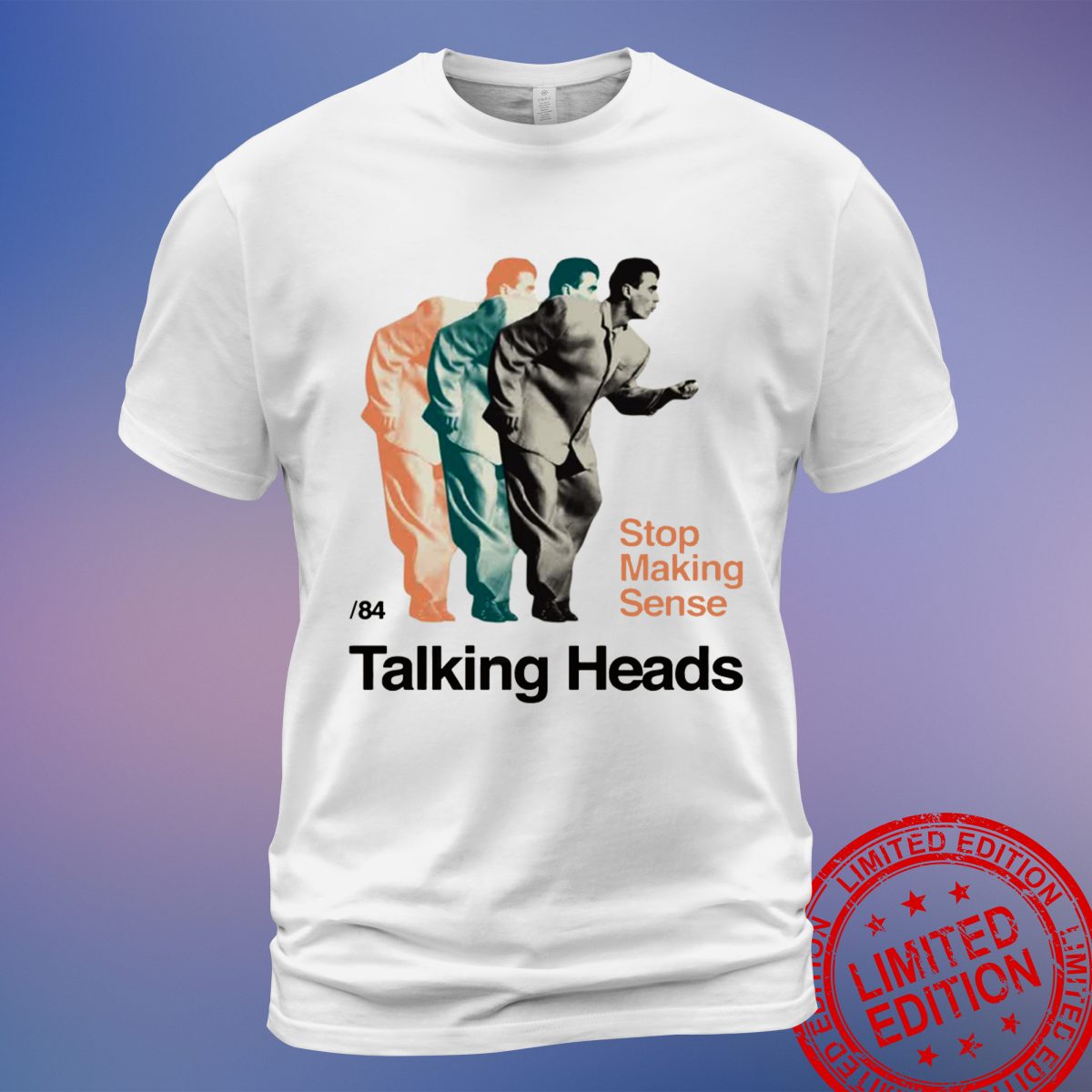 Discover Talking Heads Big Suit 1984 T-Shirt – Retro Band Merch - Sweatshirt, Hoodie