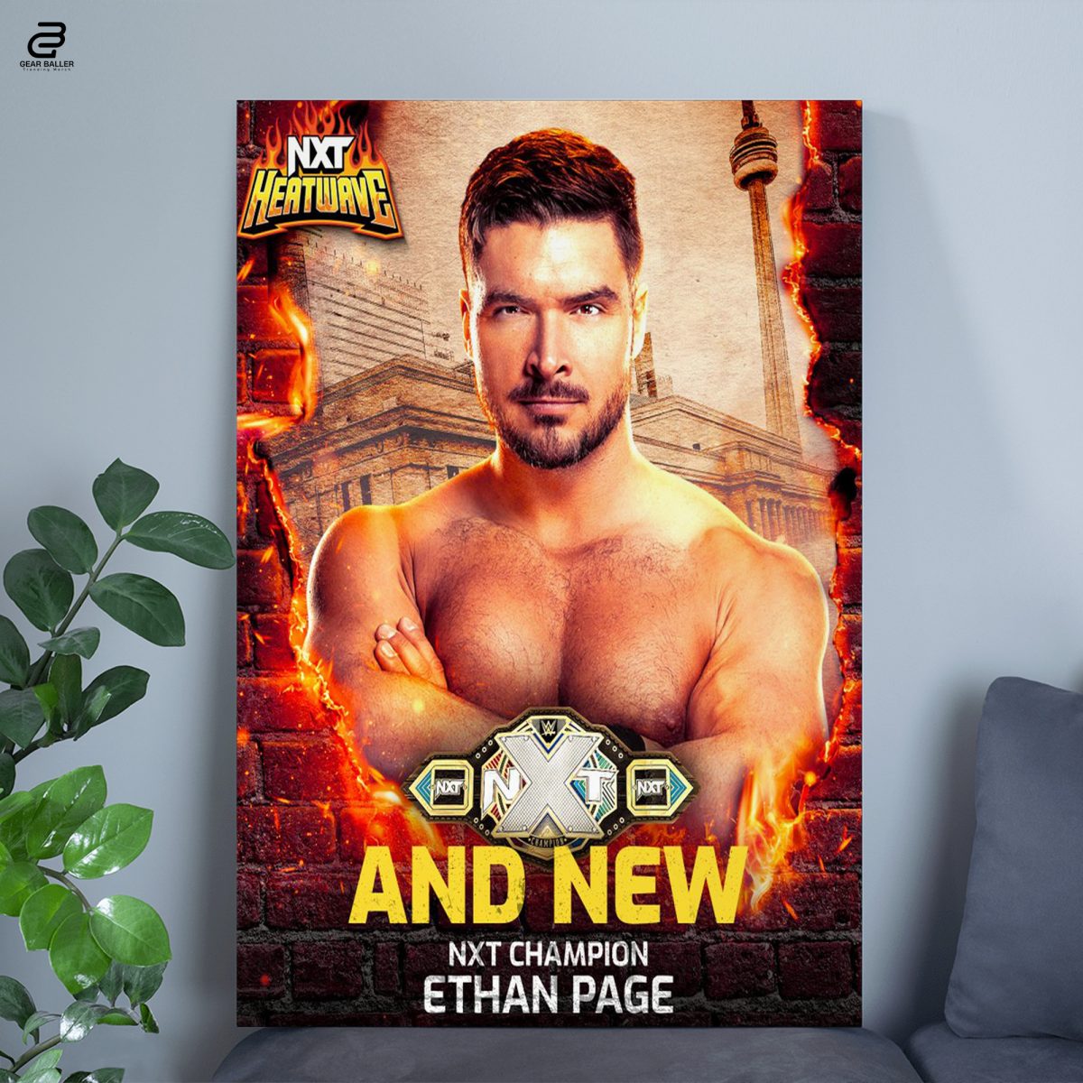 Ethan Page Victory | The New Face of WWENXT Champion Canvas