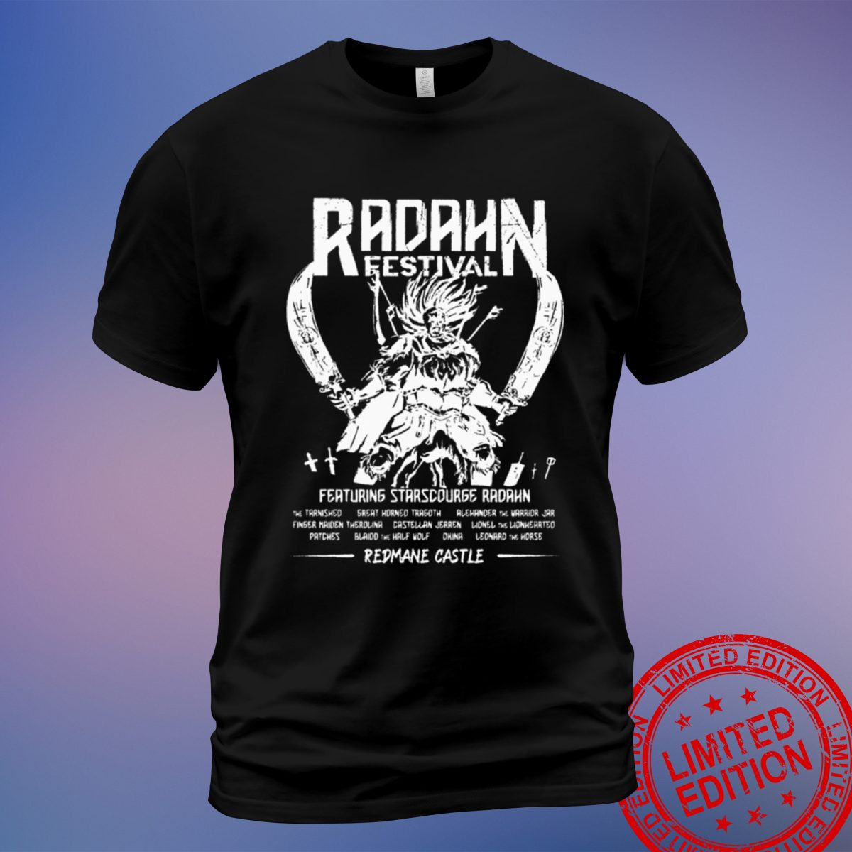 Festival Radahn White Version T-Shirt | Embrace Epic Gaming Style | Sweatshirt, Hoodie