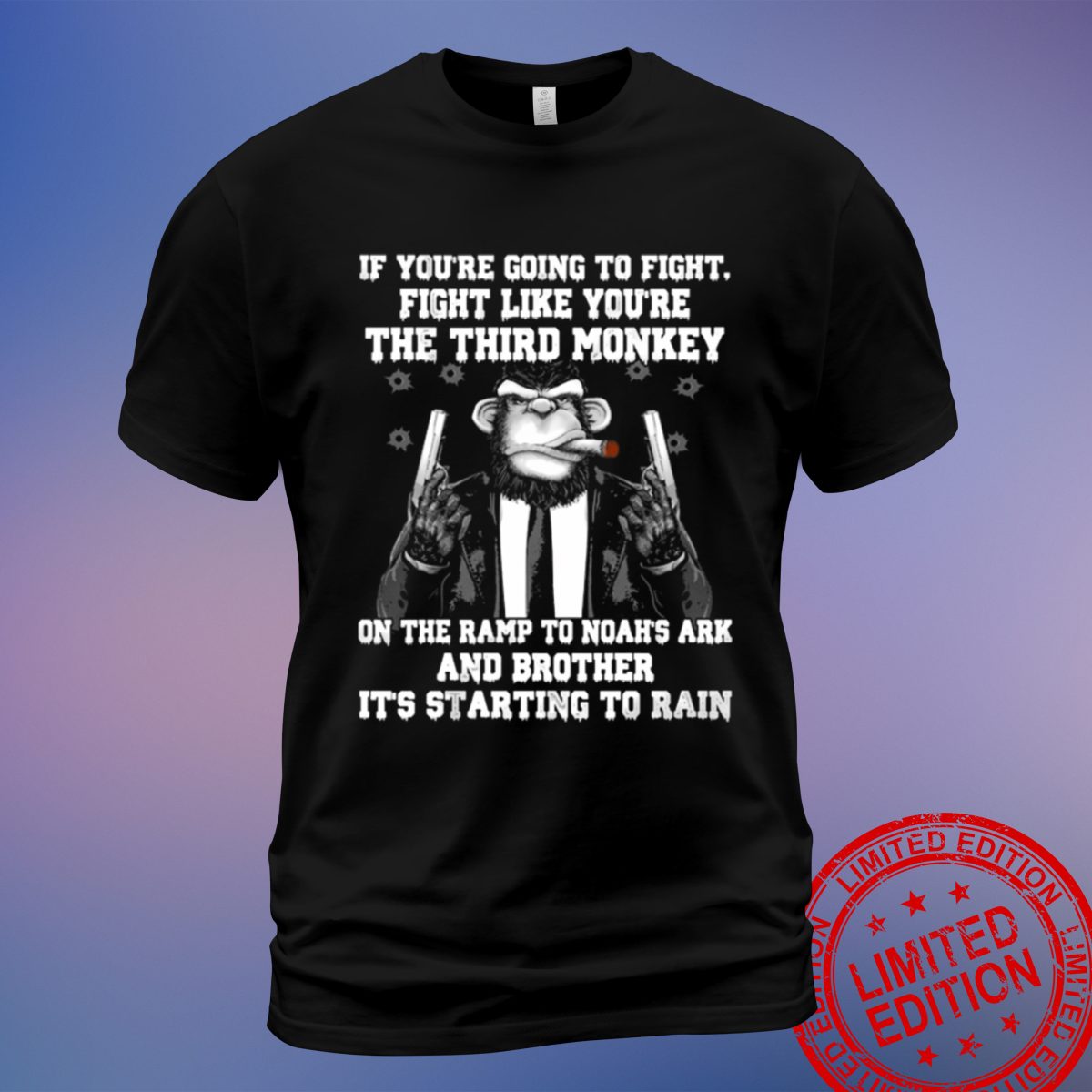 If You're Going to Fight Fight Like the Third Monkey T-Shirt | Stand Out with a Bold Statement | Sweatshirt, Hoodie