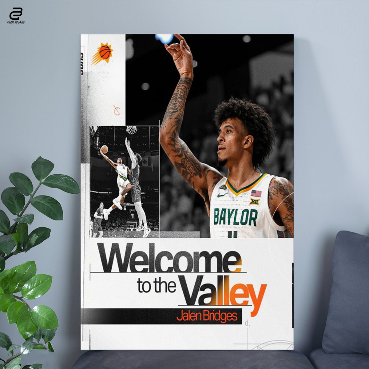 Welcome Jalen Bridges to the Squad with This Limited Edition Poster Canvas