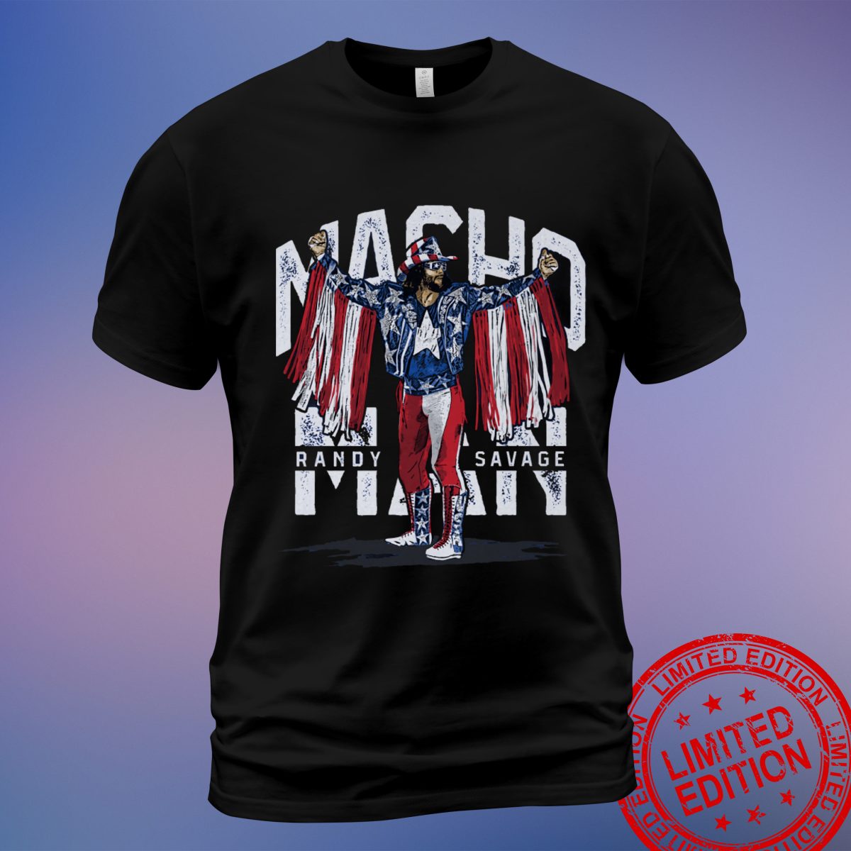 Stand Out with the Macho Man Stars and Stripes T-Shirt, Sweatshirt, Hoodie