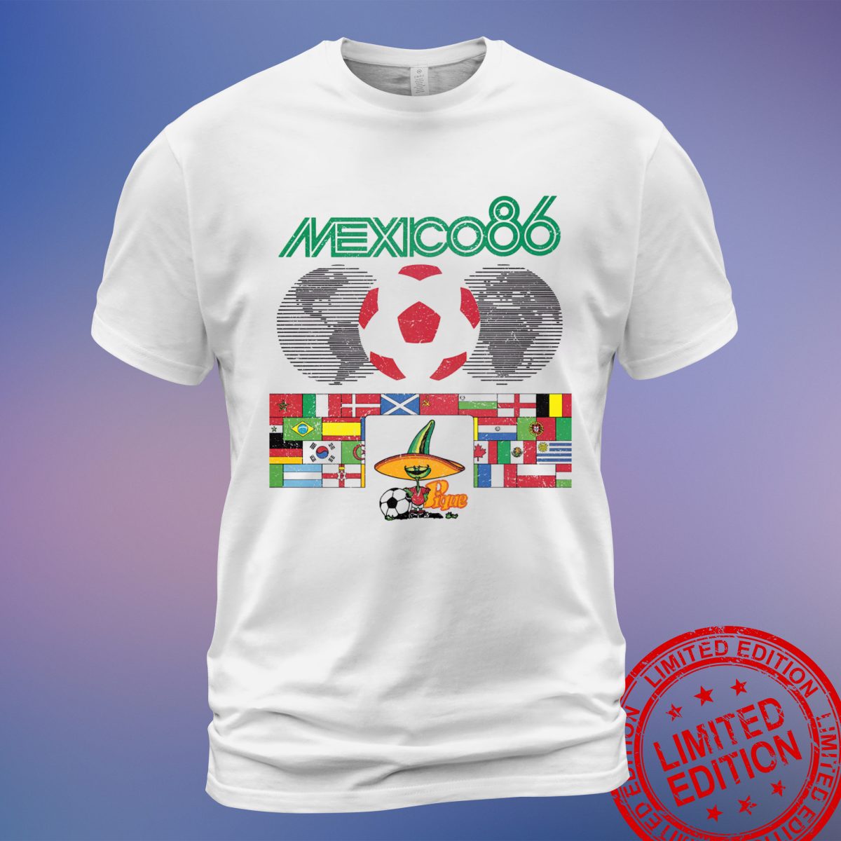 Retro Mexico 86 World Cup T-Shirt - Classic Design for Soccer Enthusiasts - Sweatshirt - Hoodie