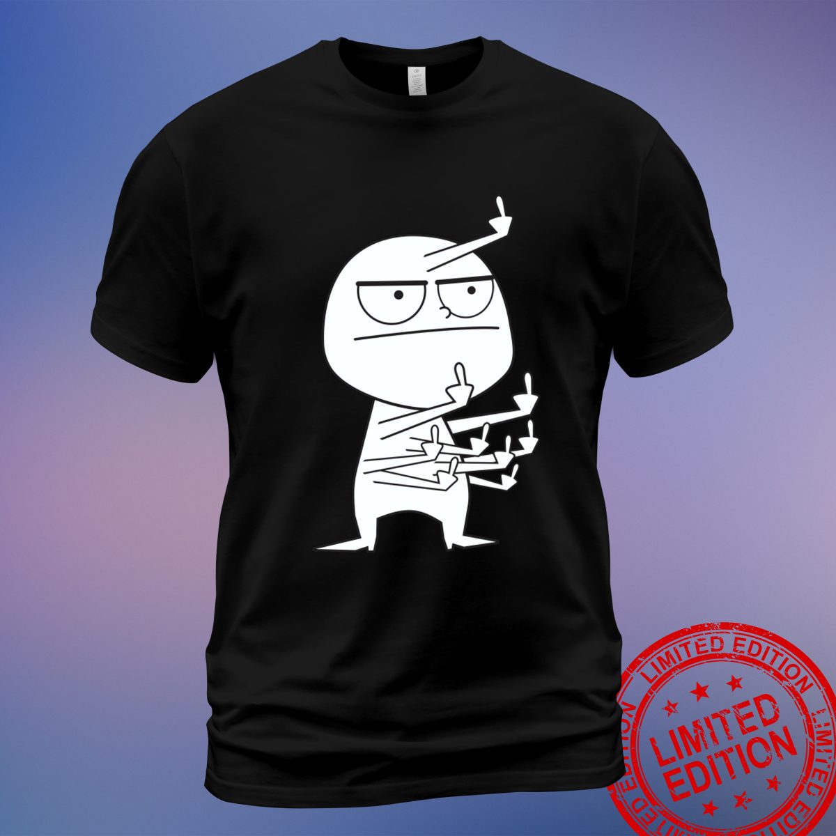 Funny and Edgy 'Middle Finger Maniac' T-Shirt, Sweatshirt, Hoodie