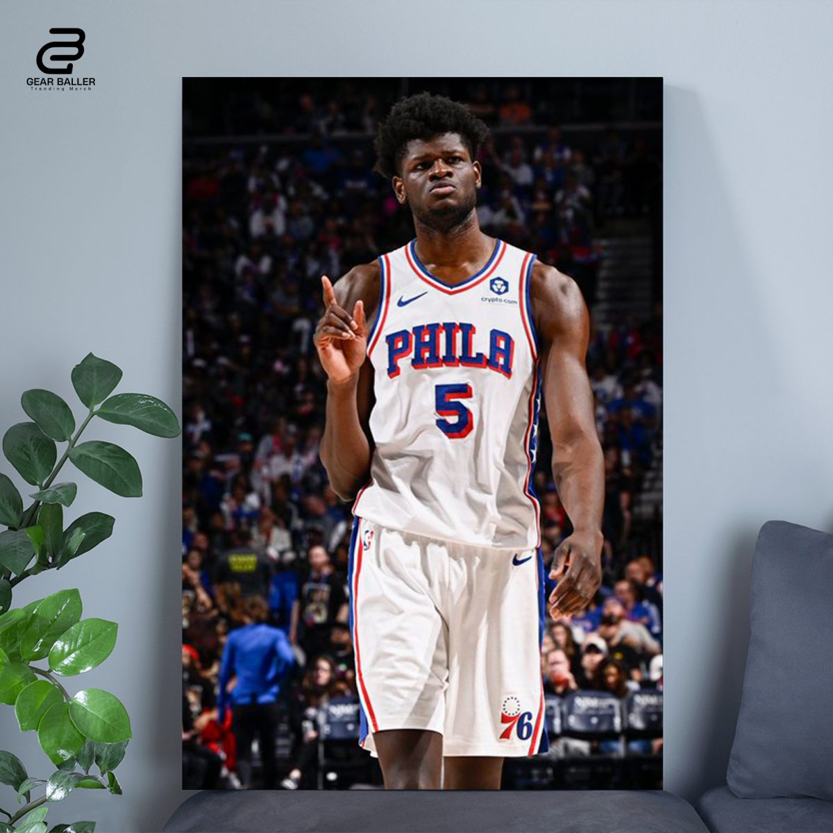 Official Mo Bamba One-Year Deal Poster with Clippers Canvas