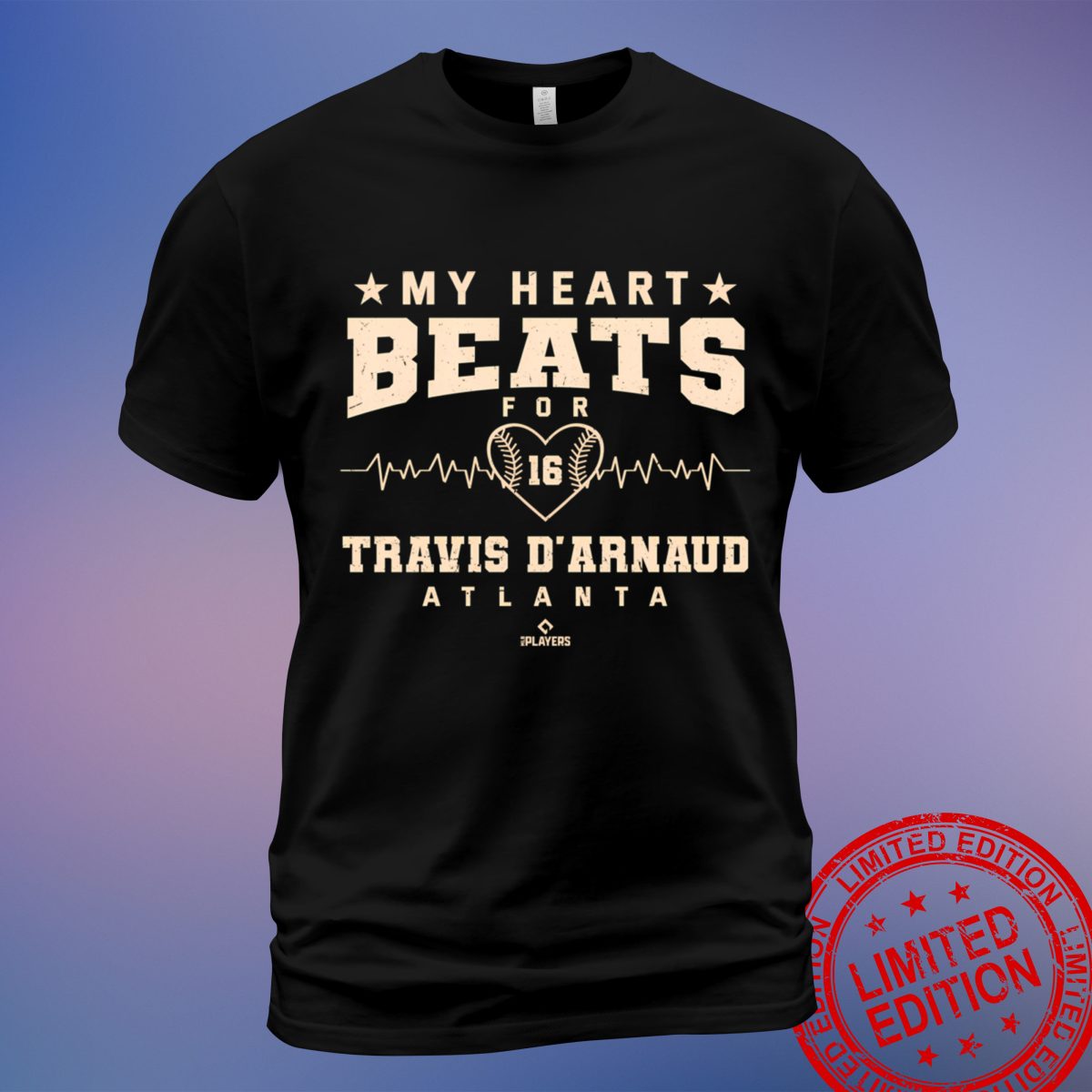 Show Your Love with the 'My Heart Beats for Travis D'Arnaud' Baseball Fans T-Shirt, Sweatshirt, Hoodie