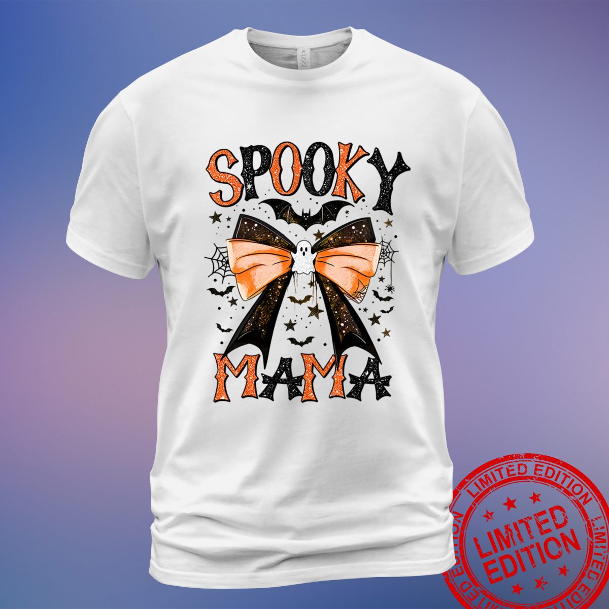 Celebrate Halloween in Style with the Spooky Mama Glitter T-Shirt – Ideal for Spooky Season - Sweatshirt, Hoodie