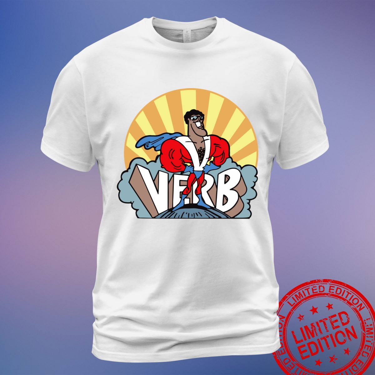 Vintage Super Verb Schoolhouse Rock T-Shirt for Fans of Classic Cartoons - Sweatshirt, Hoodie