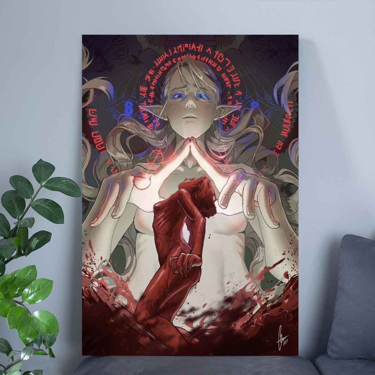 Dungeon Meshi Falin Marcille Poster - The Mage's Resurrection Canvas