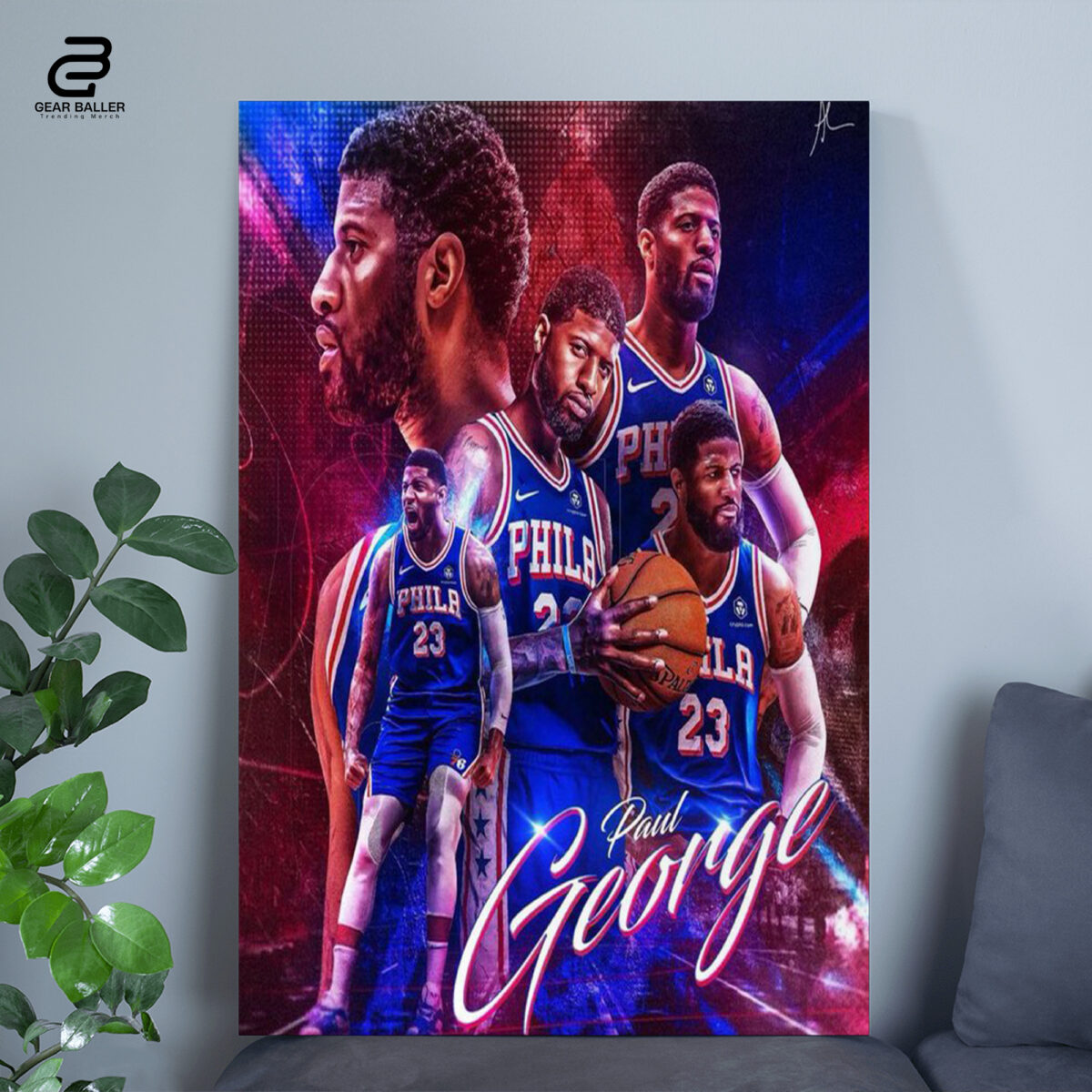 Official Paul George Era in Philly Poster | Exclusive Artwork Canvas