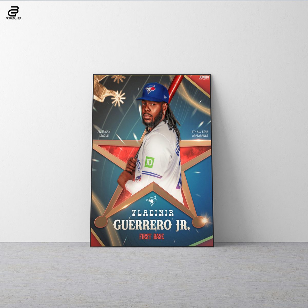 Celebrate Vladimir Guerrero Jr.'s AL First Base Start with This Poster Canvas