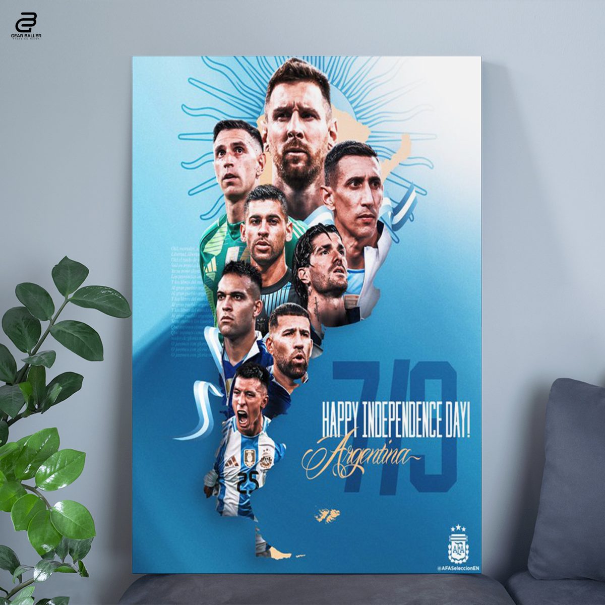 Honoring Argentina Independence | Poster to Proudly Display Canvas