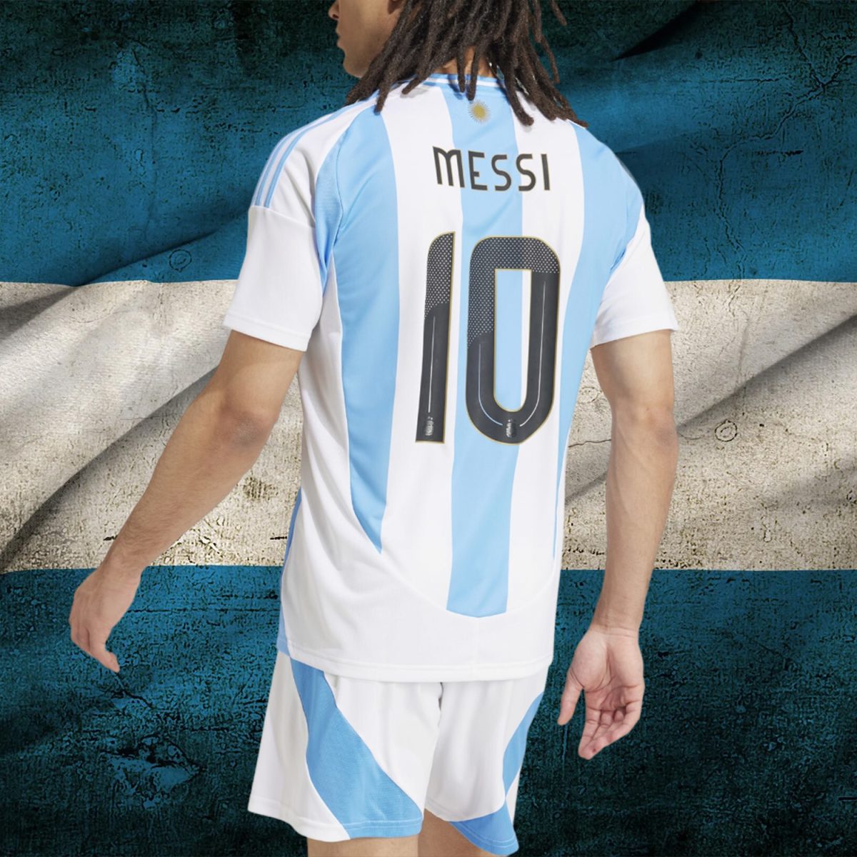 Lionel Messi Argentina Jersey 2024: 3-Star Home Kit - Can Be Custom Name and Number